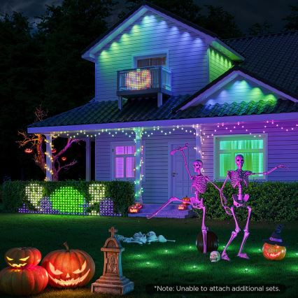 Govee - LED RGBIC Spoljna svetlosna mreža 143x85cm Wi-Fi Matter IP65