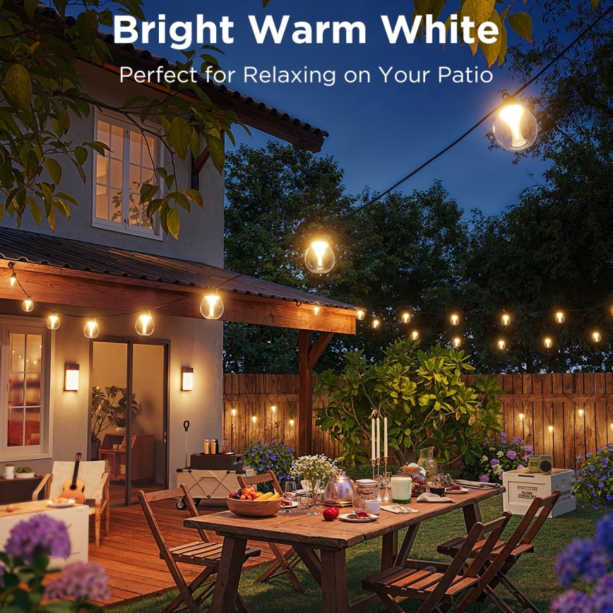 Govee - LED RGBICW Prigušivi spoljni dekorativni lanac LED/24W/230V IP67 2700-6500K Wi-Fi