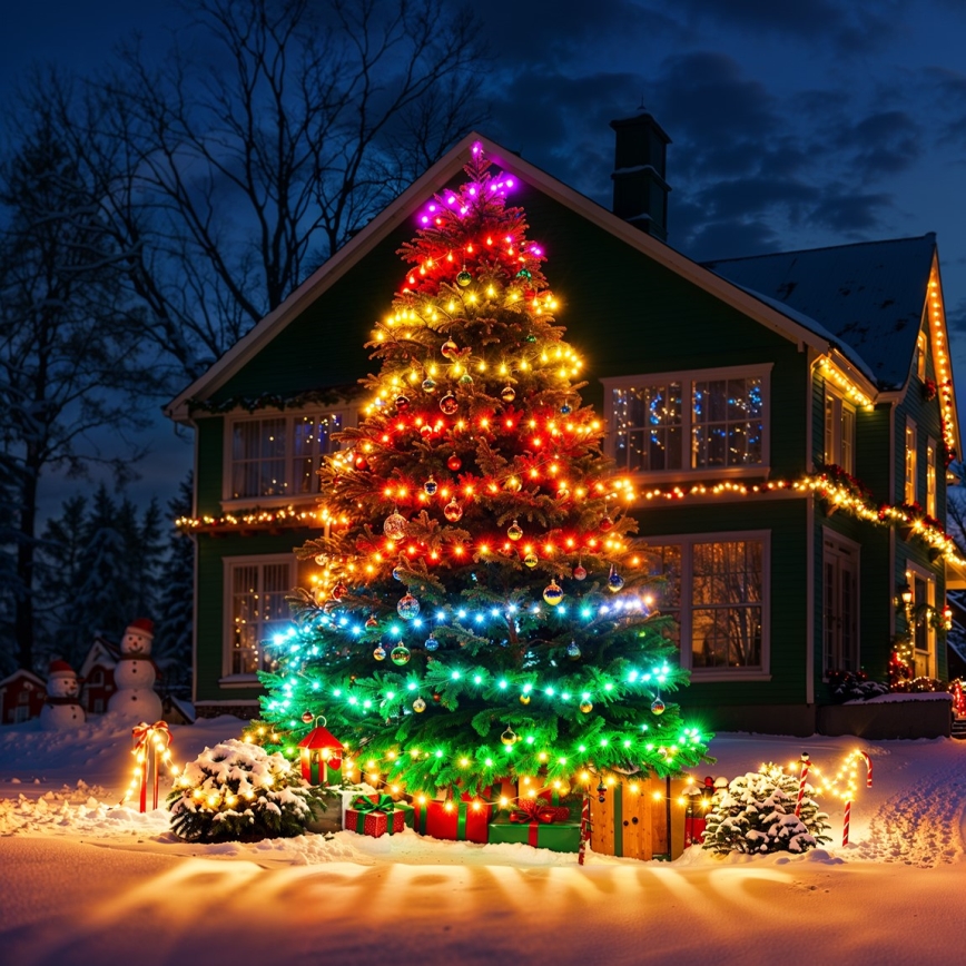 Govee - LED RGBICW Spoljašnji božićni niz 2700-6500K 20m Wi-Fi Matter IP66