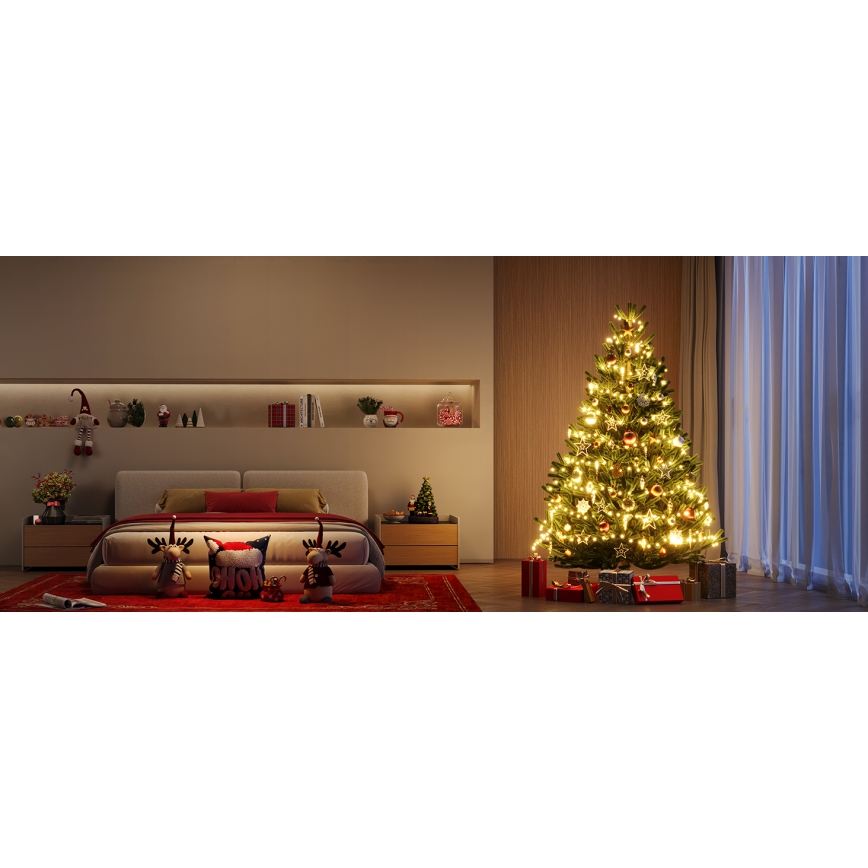 Govee - LED RGBICW Spoljašnji božićni niz 2700-6500K 20m Wi-Fi Matter IP66