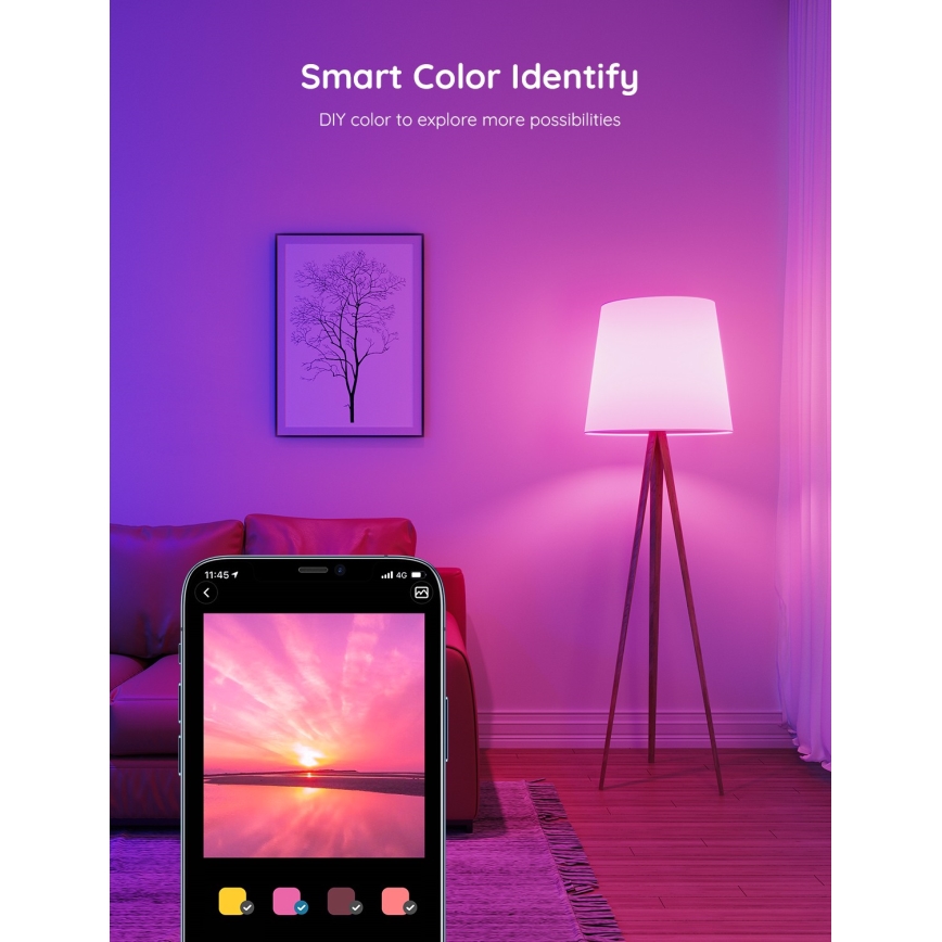 Govee - LED RGBWW Prigušiva sijalica Smart E27/9W/230V 2700-6500K Wi-Fi
