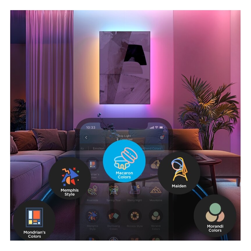 Govee - LED RGBWWIC Prig. produžna traka Strip Light 2 Pro 1m Wi-Fi Matter