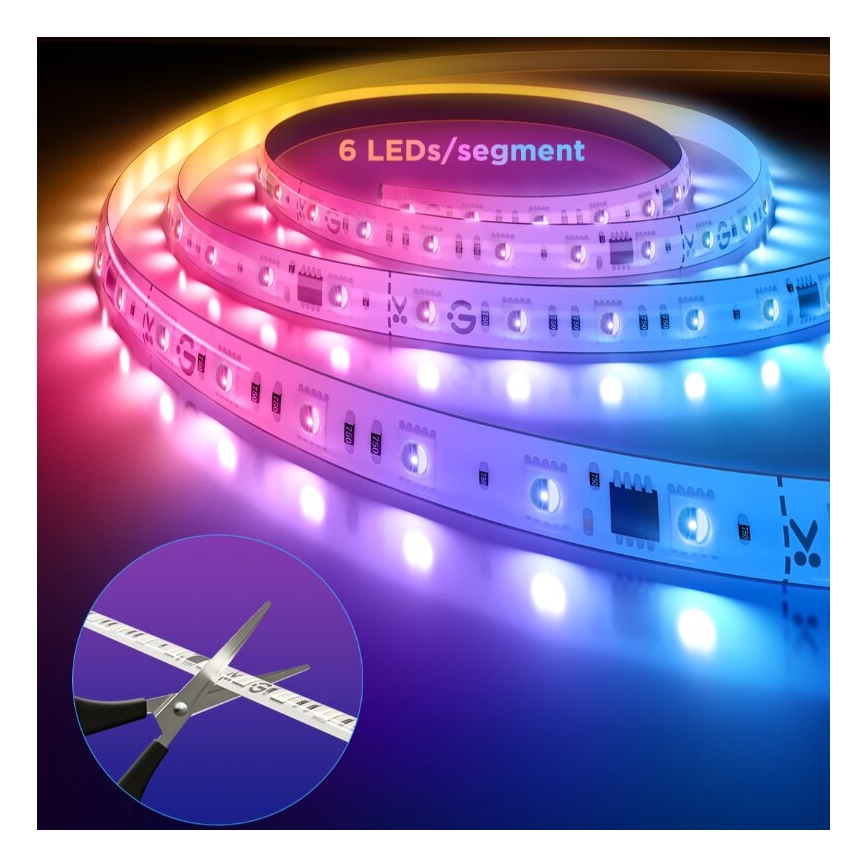 Govee - LED RGBWWIC Prigušiva traka Strip Light 2 Pro 5m Wi-Fi Matter