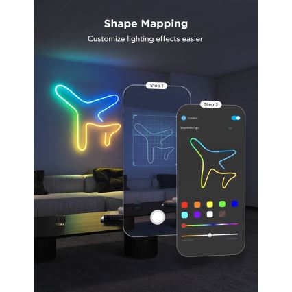 Govee - Neon 2 MATTER fleksibilna LED TRAKA 3m RGBIC Wi-Fi IP67