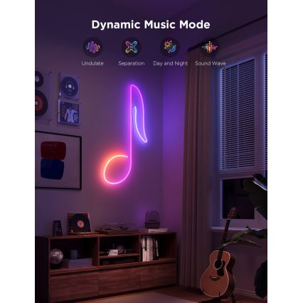 Govee - Neon 2 MATTER fleksibilna LED TRAKA 3m RGBIC Wi-Fi IP67