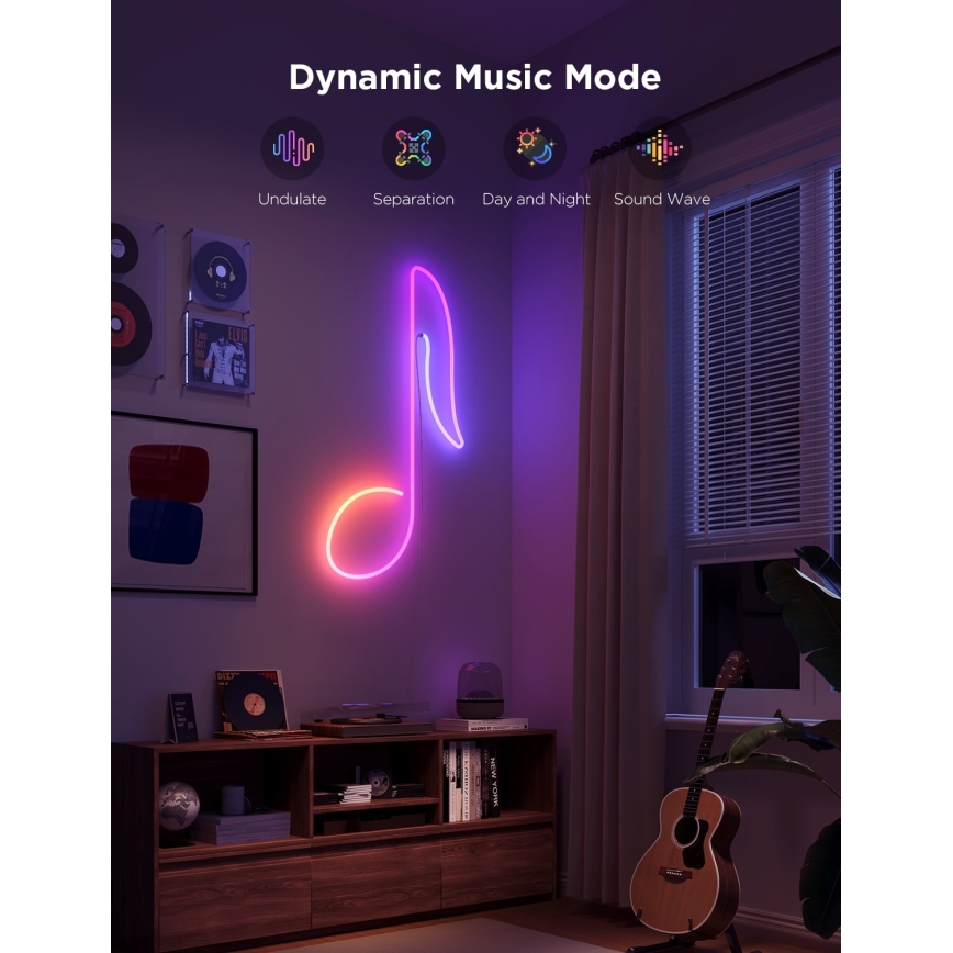 Govee - Neon 2 MATTER fleksibilna LED TRAKA 3m RGBIC Wi-Fi IP67