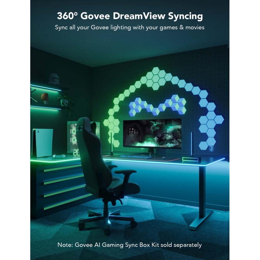Govee - Neon LED pozadinsko osvetljenje za sto 3m RGBIC Wi-Fi