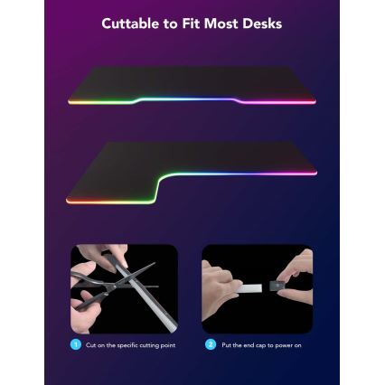 Govee - Neon LED pozadinsko osvetljenje za sto 3m RGBIC Wi-Fi