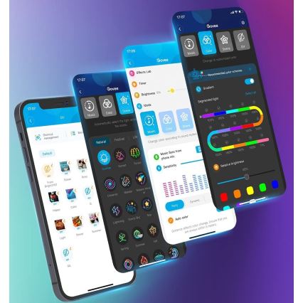 Govee - Neon SMART savitljiva LED traka RGBIC 2m Wi-Fi IP67