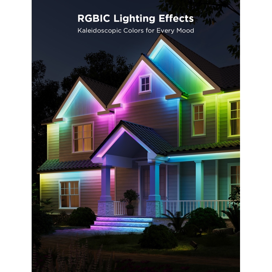 Govee - Outdoor Pro SMART RGBICWW vanjska LED TRAKA 10m 2700-6500K Wi-Fi IP65