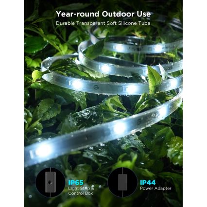 Govee - Outdoor Pro SMART RGBICWW vanjska LED TRAKA 10m 2700-6500K Wi-Fi IP65