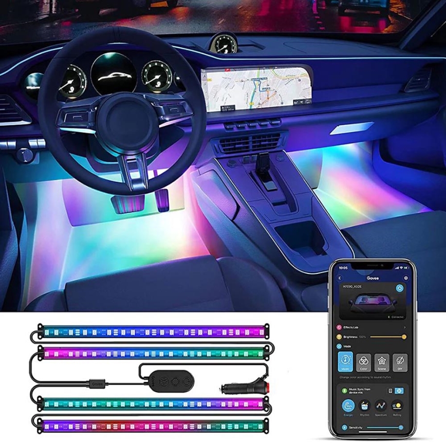 Govee - Pametne LED trake za automobil - RGBIC