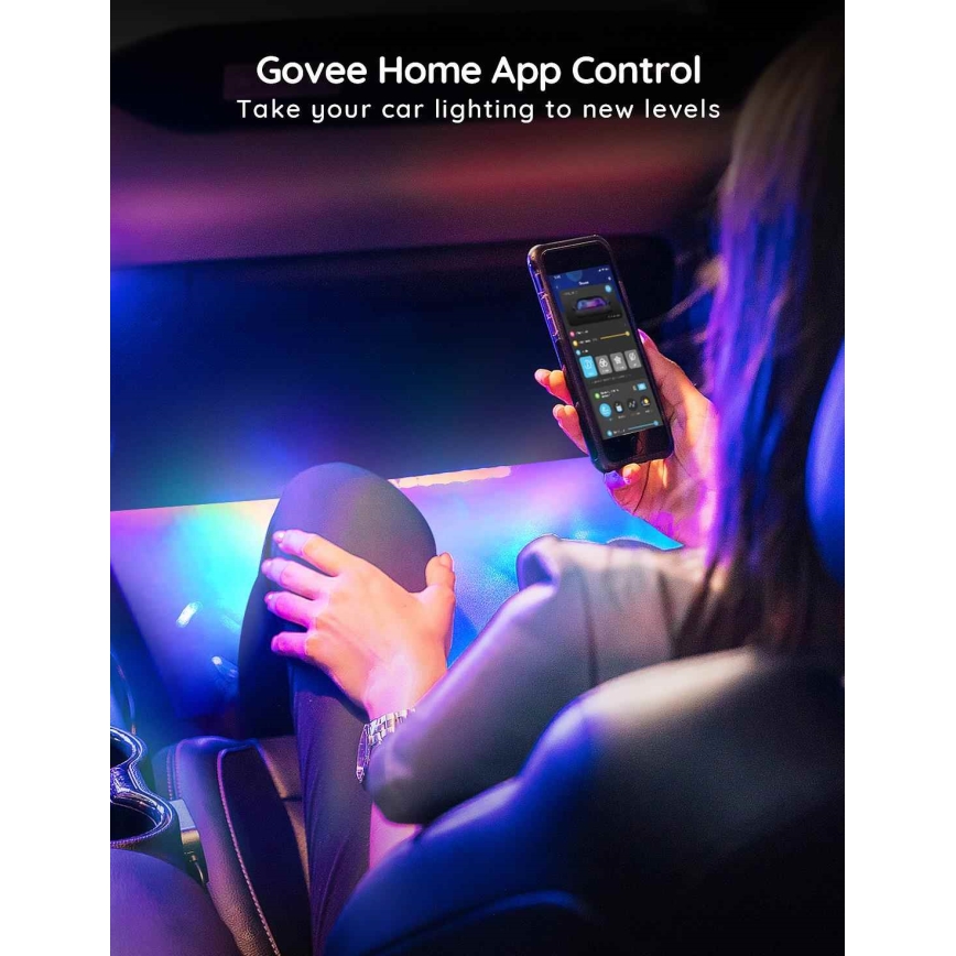 Govee - Pametne LED trake za automobil - RGBIC