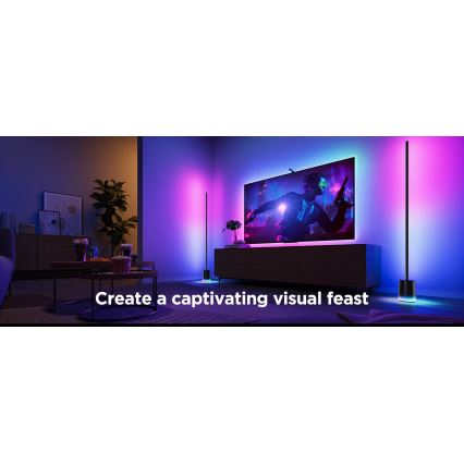 Govee - LED Prigušiva podna lampa Smart MATTER LED RGBICWW 2200-6500K Wi-Fi + Daljinski upravljač