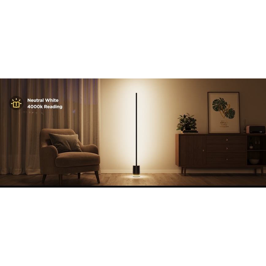 Govee - LED Prigušiva podna lampa Smart MATTER LED RGBICWW 2200-6500K Wi-Fi + Daljinski upravljač