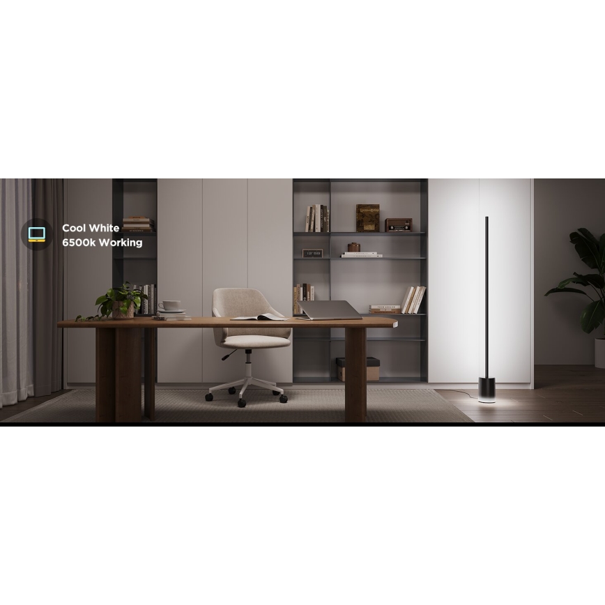 Govee - LED Prigušiva podna lampa Smart MATTER LED RGBICWW 2200-6500K Wi-Fi + Daljinski upravljač