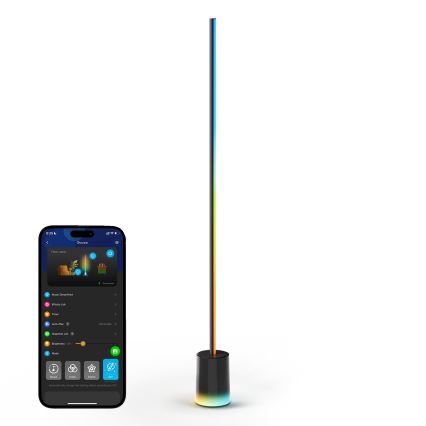 Govee - LED Prigušiva podna lampa Smart MATTER LED RGBICWW 2200-6500K Wi-Fi + Daljinski upravljač