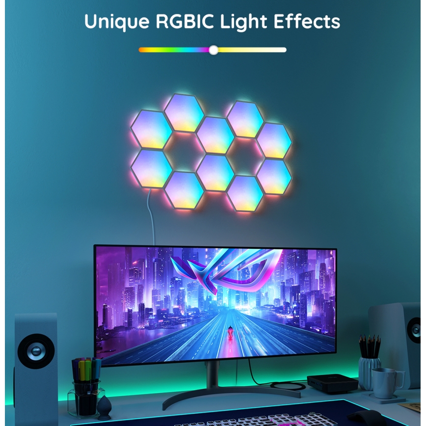 Govee - Set za proširenje 2x LED RGB Prigušiva panel LED/7,2W/230V Wi-Fi