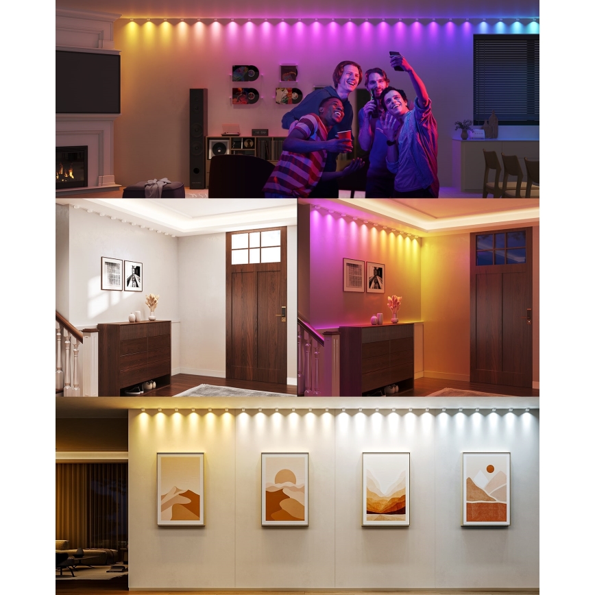 Govee - RGBIC LED Lančana ugradna svetla 3m Wi-Fi