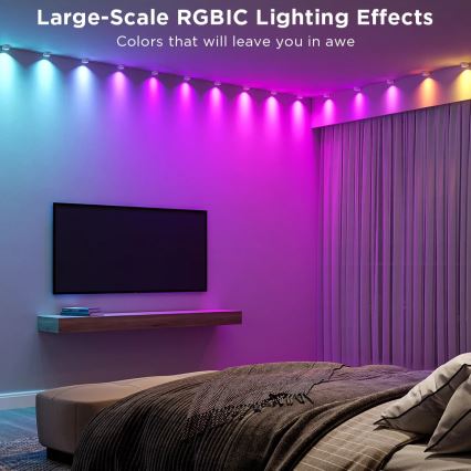 Govee - RGBIC LED traka sa spotovima 3m Wi-Fi