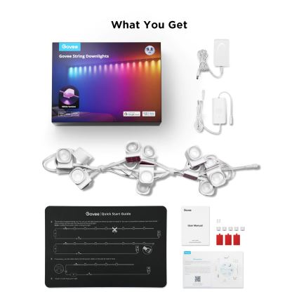 Govee - RGBIC LED traka sa spotovima 3m Wi-Fi