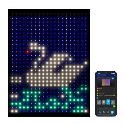 Govee - RGBIC LED zavesa, 520 LED, 1,5×2 m, Wi‑Fi, IP65