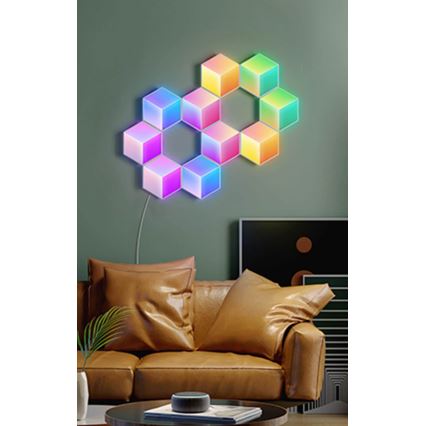 Govee - Set 10x LED Lampa Glide Hexa Pro LED Smart RGBIC Wi-Fi