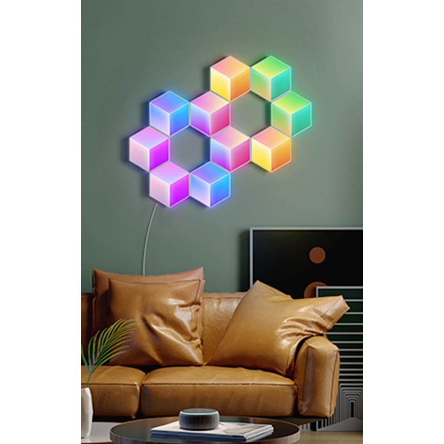 Govee - Set 10x LED Lampa Glide Hexa Pro LED Smart RGBIC Wi-Fi