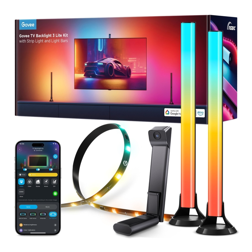 Govee - Set 2x Backlight TV 55-65" SMART LED sa pozadinskim osvetljenjem RGBICW Wi-Fi