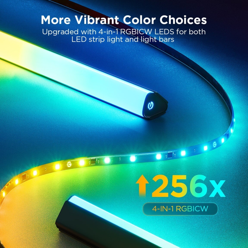 Govee - Set 2x Backlight TV 55-65" SMART LED sa pozadinskim osvetljenjem RGBICW Wi-Fi