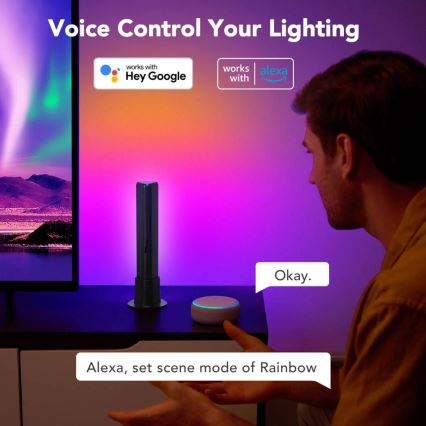 Govee - Set 2x Flow Plus SMART LED TV & Gaming - RGBICWW Wi-Fi