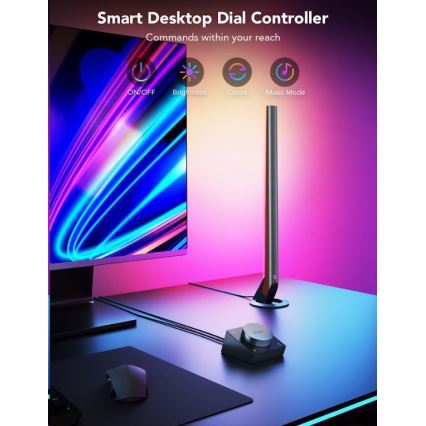 Govee - Set 2x Smart Gaming Wi-Fi LED RGBIC Paneli + Smart Dual + Daljinski upravljač
