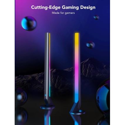 Govee - Set 2x Smart Gaming Wi-Fi LED RGBIC Paneli + Smart Dual + Daljinski upravljač