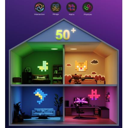 Govee - Set od 10 pametnih mini RGBIC panela sa Wi‑Fi