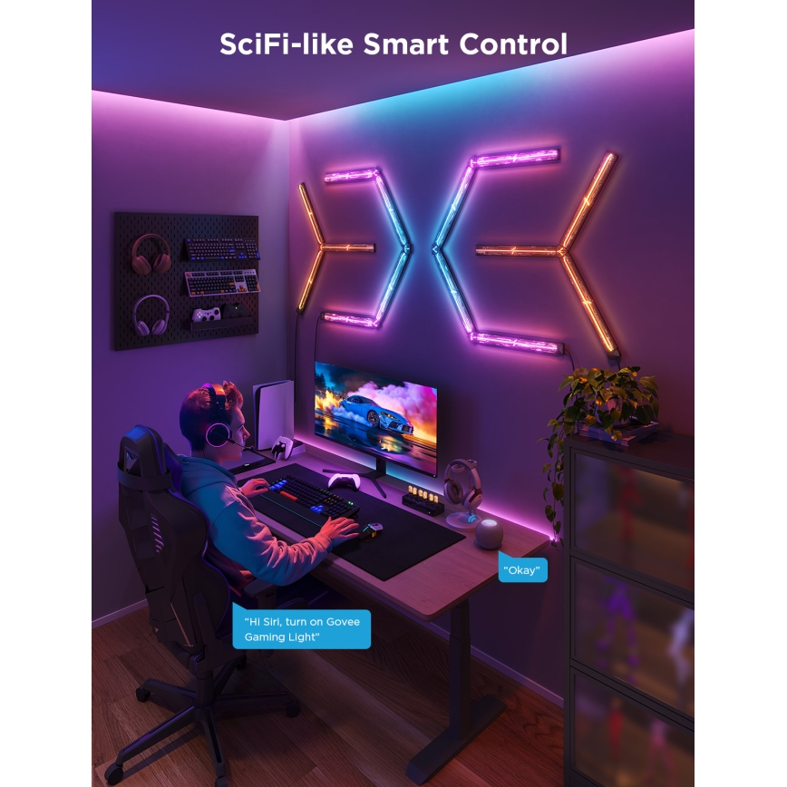 Govee - Smart Gaming (4+1) zidna lampa RGBIC Wi-Fi