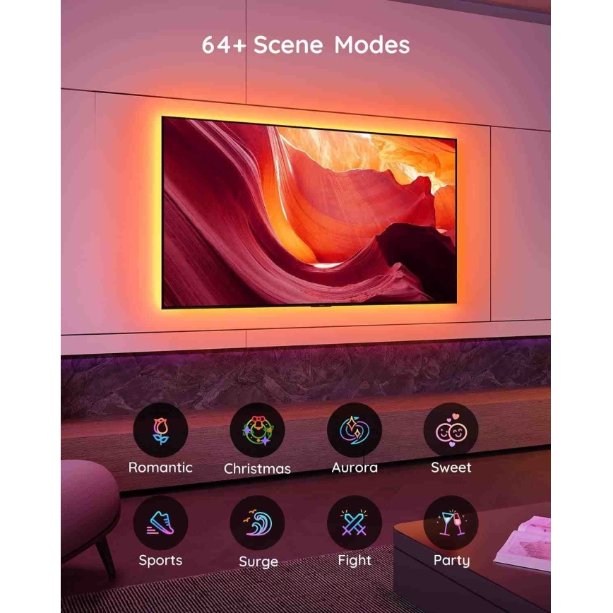 Govee - TV 46-60" SMART LED sa pozadinskim osvetljenjem RGB + Daljinski upravljač