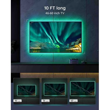 Govee - TV 46-60" SMART LED sa pozadinskim osvetljenjem RGB + Daljinski upravljač