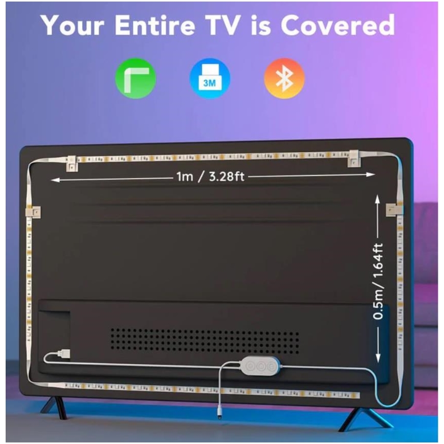 Govee - TV 46-60" SMART LED sa pozadinskim osvetljenjem RGB + Daljinski upravljač