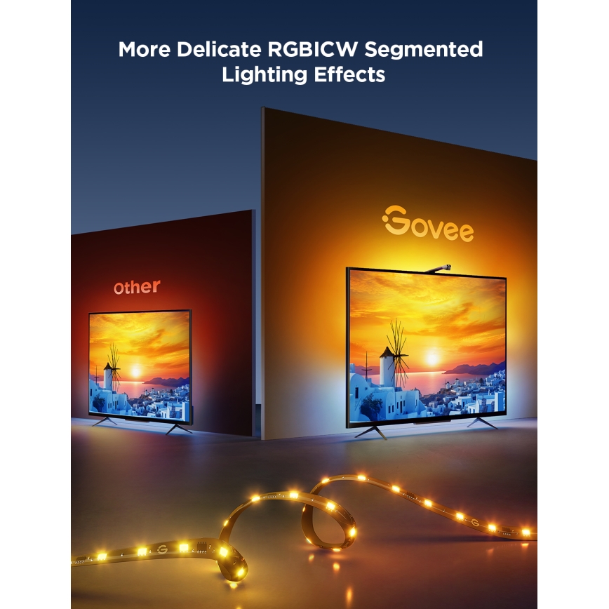 Govee - TV Backlight 3 Lite TV 75-85" SMART LED sa pozadinskim osvetljenjem RGBICW Wi-Fi IP67