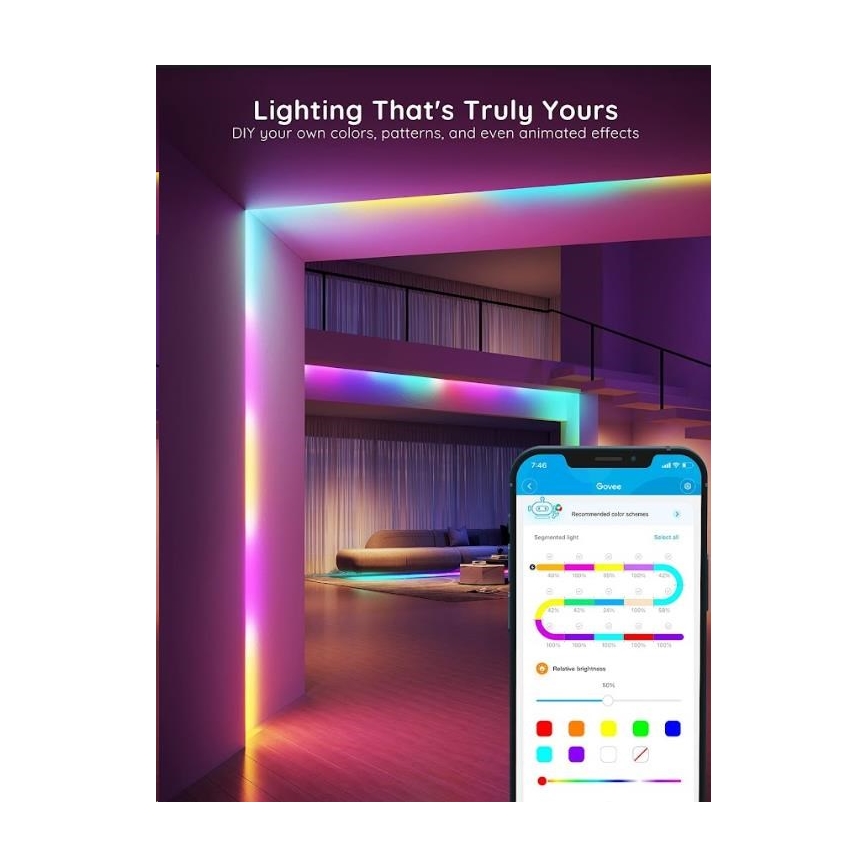 Govee - Wi-Fi RGBIC PRO Smart LED TRAKA 10m