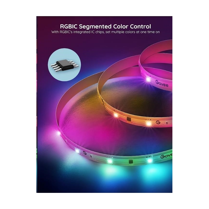 Govee - Wi-Fi RGBIC PRO Smart LED TRAKA 10m