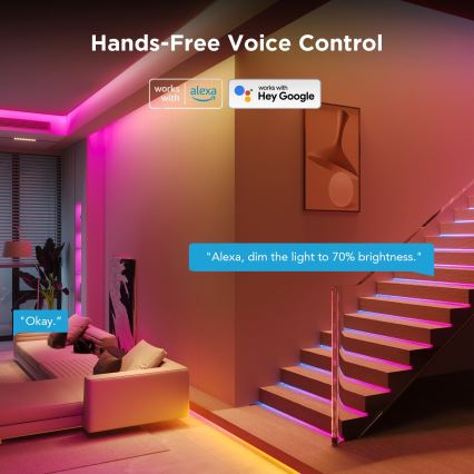 Govee - Wi-Fi RGBICW Smart PRO LED TRAKA 5m MATTER  - ekstra izdržljiva