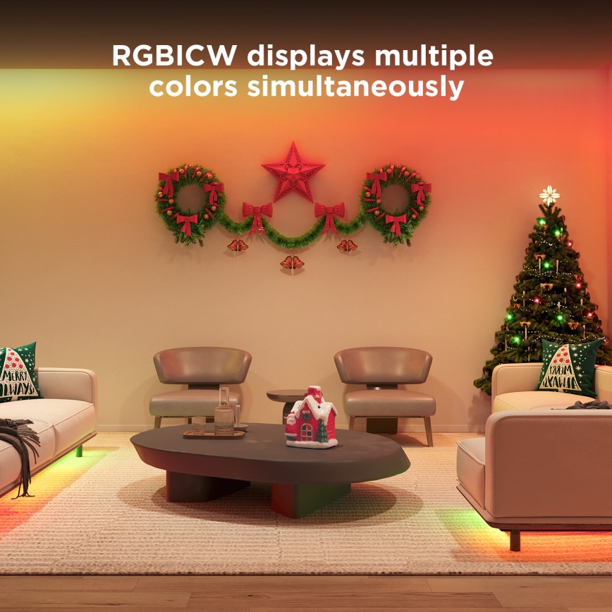 Govee - Wi-Fi RGBICW Smart PRO LED TRAKA 5m MATTER  - ekstra izdržljiva