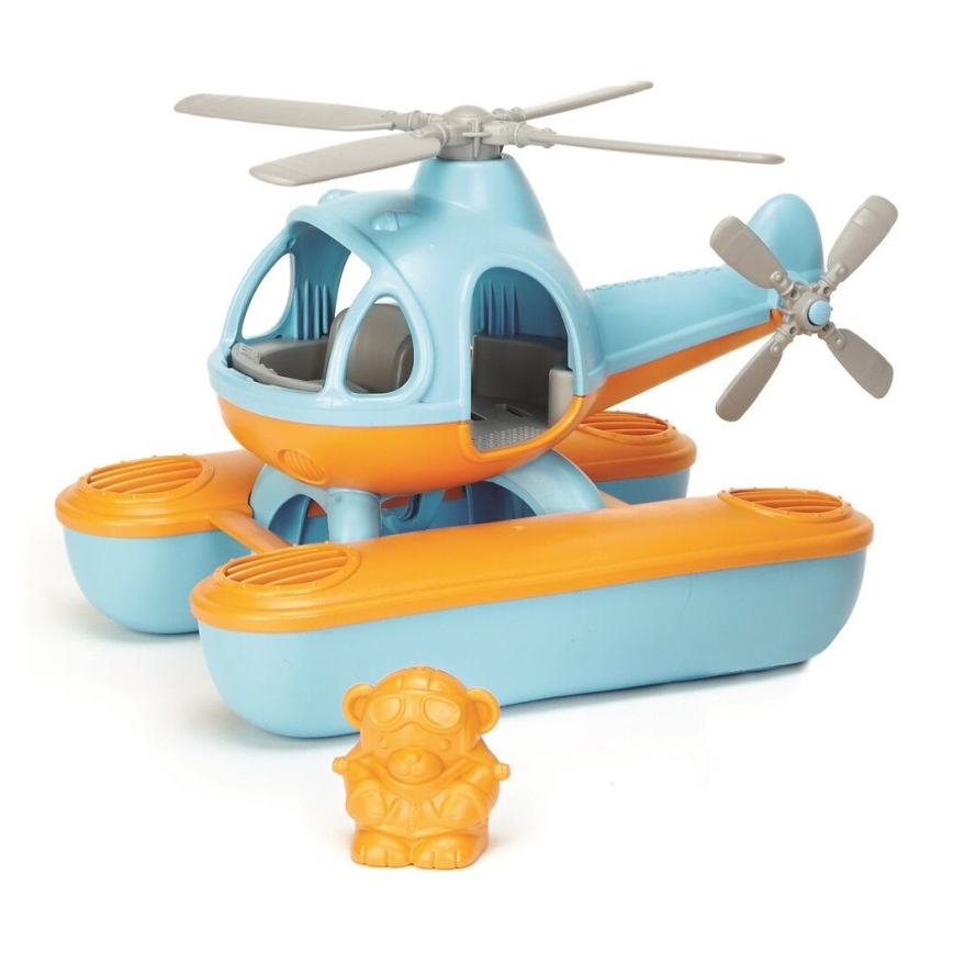 Green Toys - Helikopter hidroavion plava/narandžasta