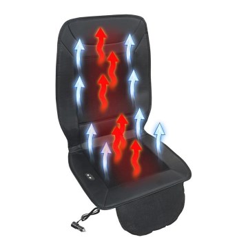 Grejna navlaka za sedište sa ventilacijom 18W/12V crno