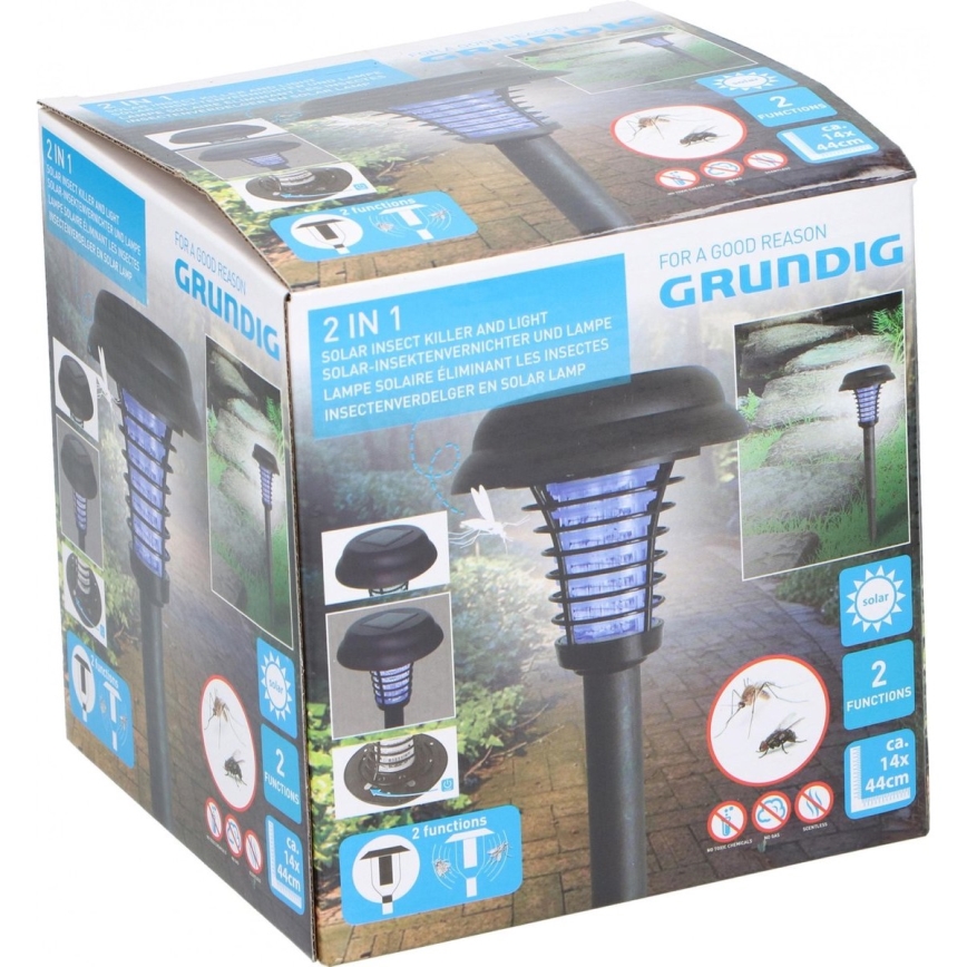 Grundig 12217 - LED Solarna lampa i aparat protiv insekata LED/1xAA 600 mAh