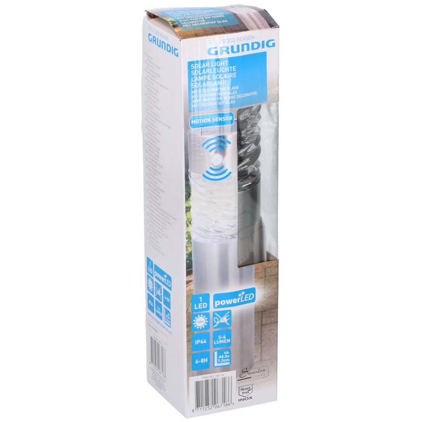 Grundig 14 - LED Solarna lampa 1xLED 1xAAA 600 mAh IP44