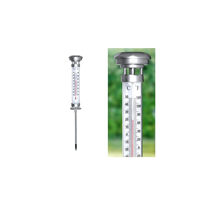 Grundig 89640 - LED Solarna lampa sa termometrom 1xLED/1,2V 600 mAh IP44