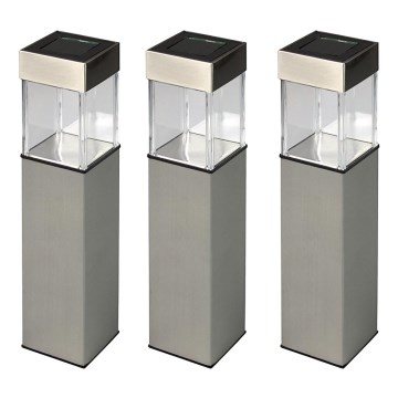 Grundig 90048 - Set 3x Solarna lampa LED/5,5x28cm
