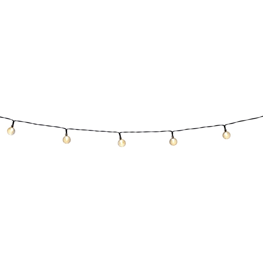 Grundig - LED Prigušivi solarni lancem 50xLED/8 funkcije 9,35m IP44 topla bela + Daljinski upravljač
